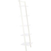 Allaire 5-Tier Leaning Etagère, White - Bookcases - 3