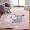 Eliza Koala Kids' Rug, Blush - Rugs - 2