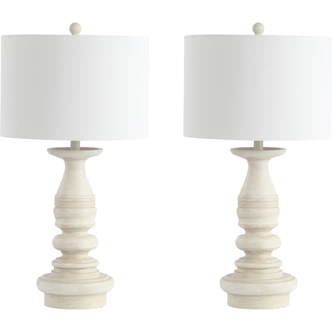 Set of 2 Jareth Table Lamp, White