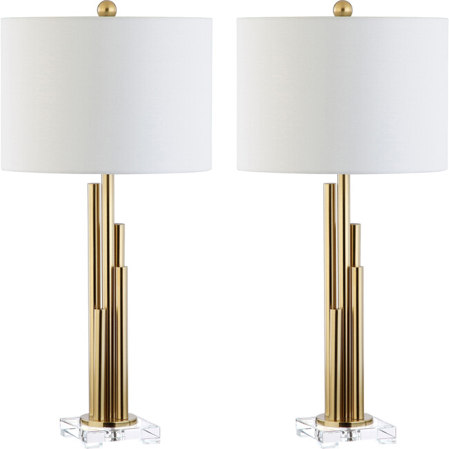 Set of 2 Hopper Table Lamps, Gold