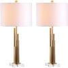 Set of 2 Hopper Table Lamps, Gold - Lighting - 2