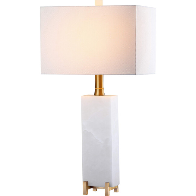 Sloane Alabaster Table Lamp, White
