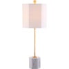 Set of 2 Magdalene Marble Table Lamps, White/Gold - Lighting - 3