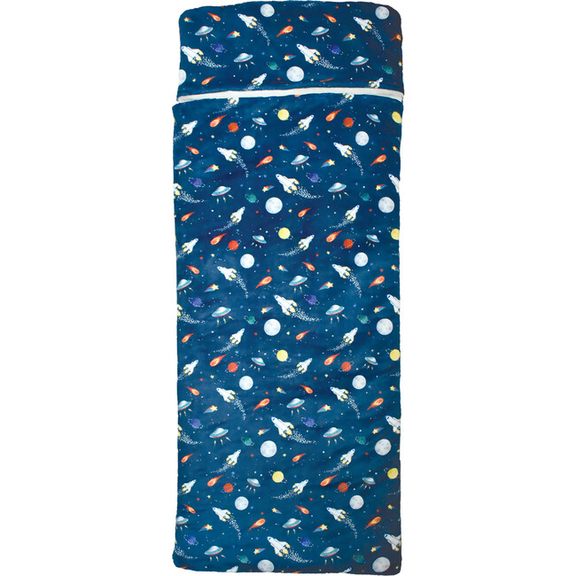 Space Sleeping Bag, Blue - Blankets - 1