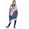 Reversible Alpaca Throw Blanket, Indigo Gold - Throws - 4