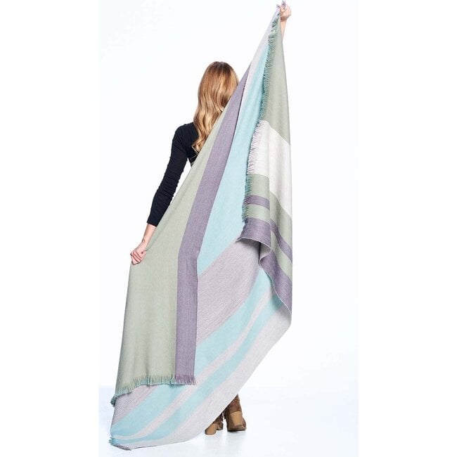 Reversible Alpaca Throw Blanket, Ether - Throws - 3