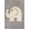 Ellie Elephant Kids' Rug, Grey/Beige - Rugs - 1 - thumbnail