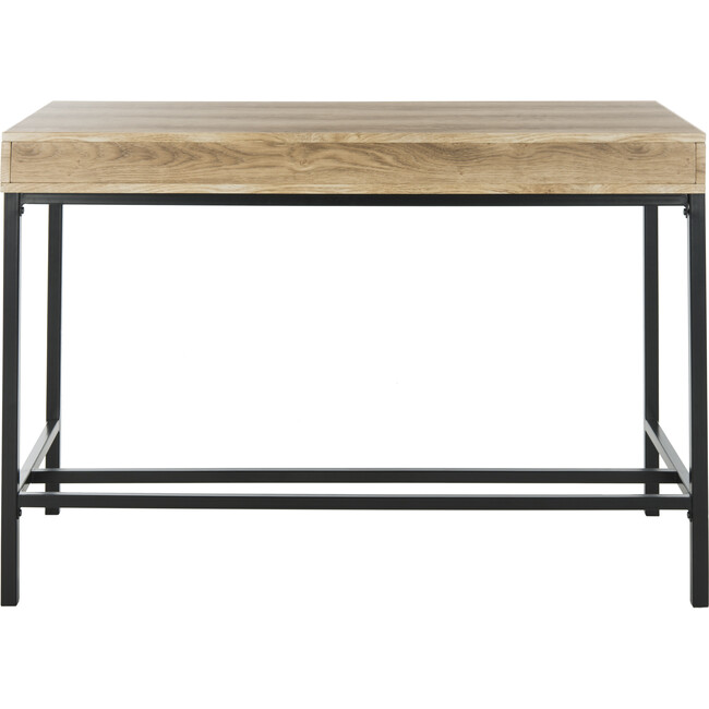 Patrick 2-Drawer Desk, Brown/Black - Desks - 7