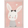 Hazel Bunny Kids' Rug, Blush - Rugs - 1 - thumbnail