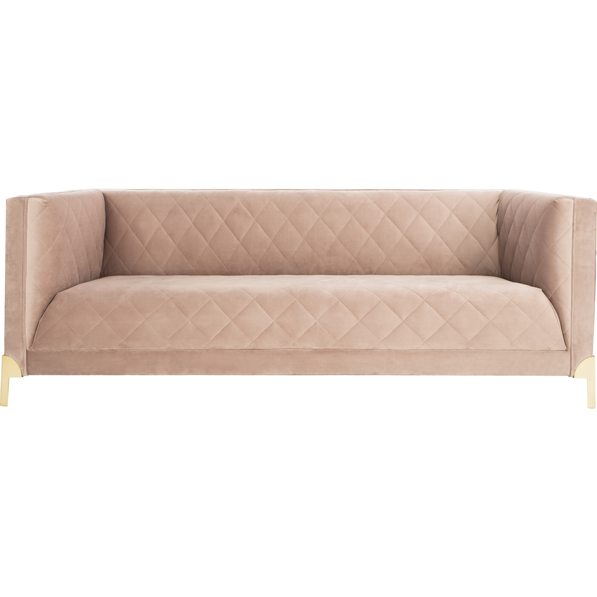Luanna Diamond Trellis Sofa, Rose - Accent Seating - 1