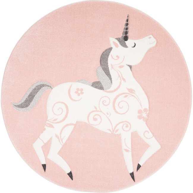 Olivia Unicorn Kids' Rug, Pink - Rugs - 2