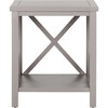 Candence Cross Back End Table, Grey - Accent Tables - 1 - thumbnail