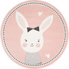 Hazel Bunny Kids' Rug, Blush - Rugs - 2