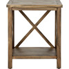 Candence Cross Back End Table, Oak - Accent Tables - 1 - thumbnail