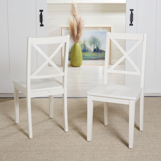 Silio X Back Accent Chair, White - Accent Seating - 2