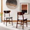 Lucca Retro Cushion Chair, Walnut/Grey - Accent Seating - 2 - thumbnail