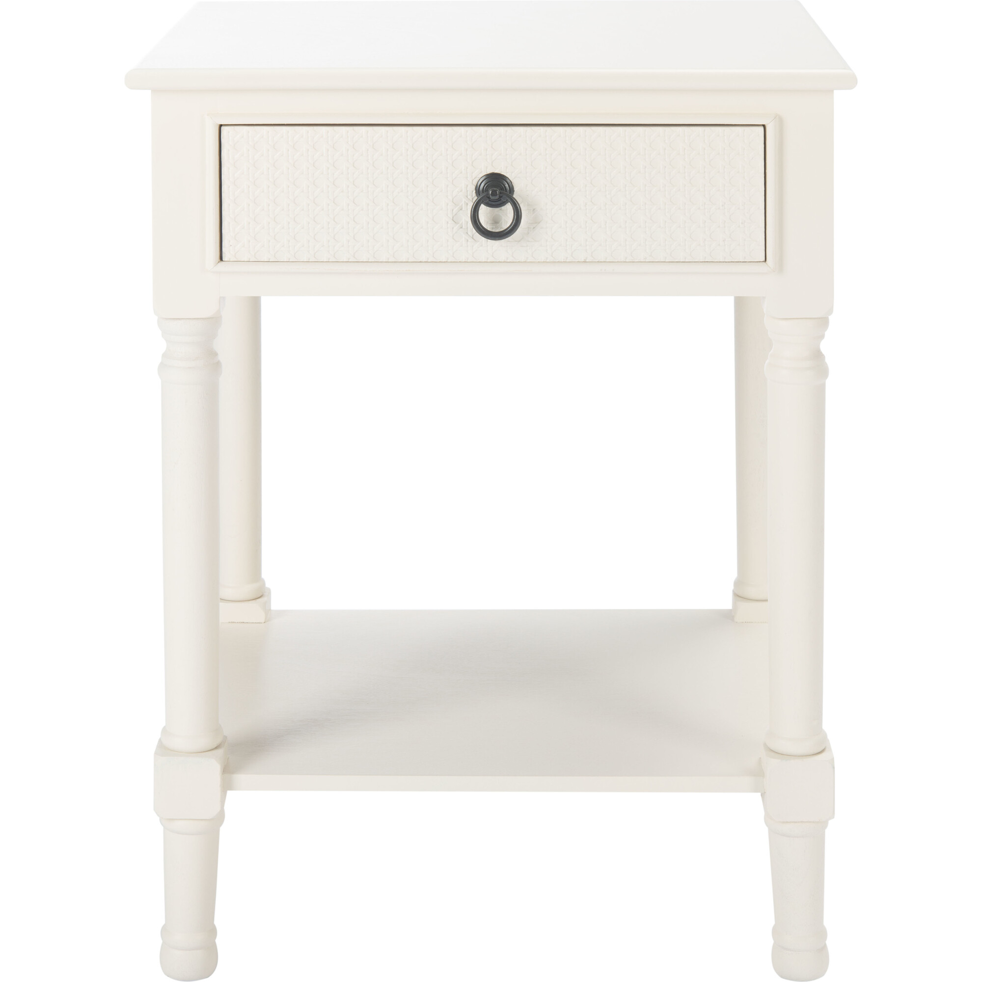 Haines 1-Drawer Accent Table, White - Accent Tables - 1