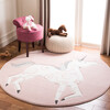 Olivia Unicorn Kids' Rug, Pink - Rugs - 4