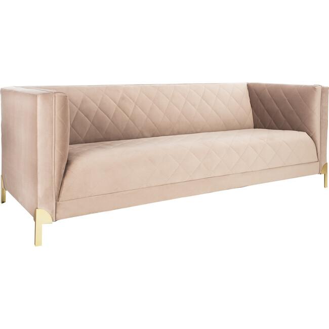 Luanna Diamond Trellis Sofa, Rose - Accent Seating - 3