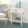 Haines 1-Drawer Accent Table, White - Accent Tables - 2 - thumbnail