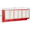 Alice Storage Wall Shelf, Red/White - Wall Décor - 4