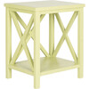 Candence Cross Back End Table, Avocado Green - Accent Tables - 3