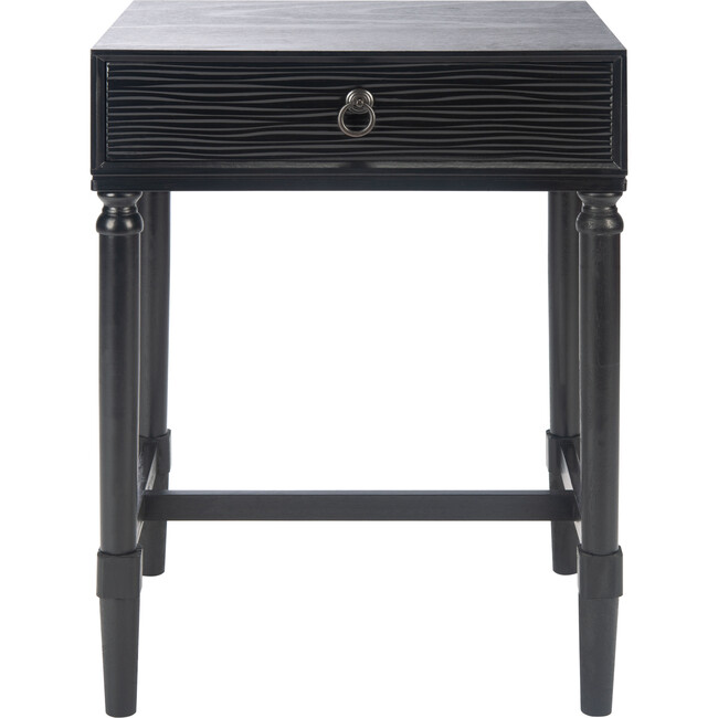 Mabel 1-Drawer Accent Table, Black