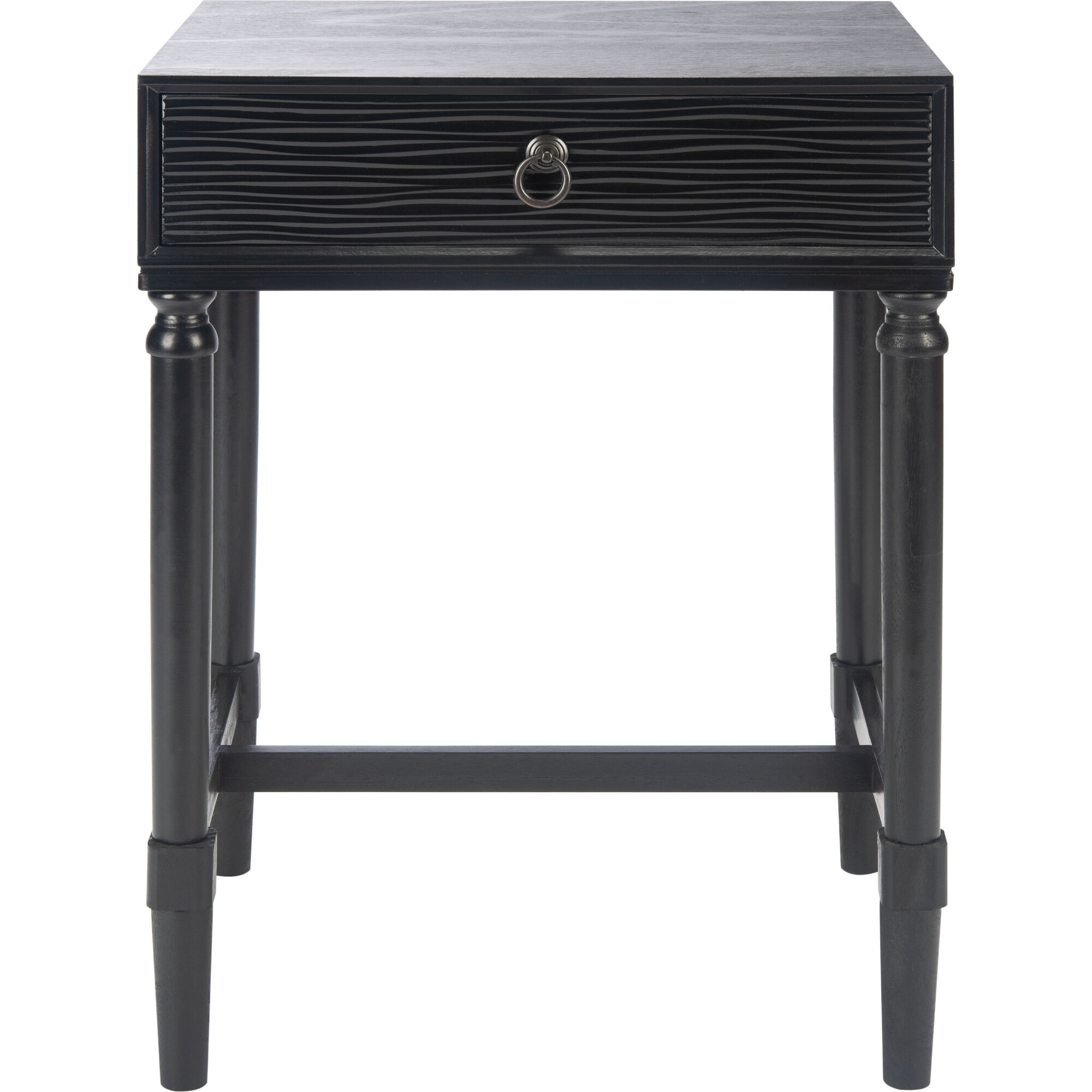 Mabel 1-Drawer Accent Table, Black - Accent Tables - 1