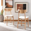 Lucca Retro Cushion Chair, Natural/White - Accent Seating - 3