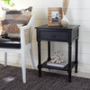 Haines 1-Drawer Accent Table, Black - Accent Tables - 2 - thumbnail