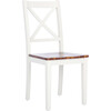 Silio X Back Accent Chair, White/Natural - Accent Seating - 4