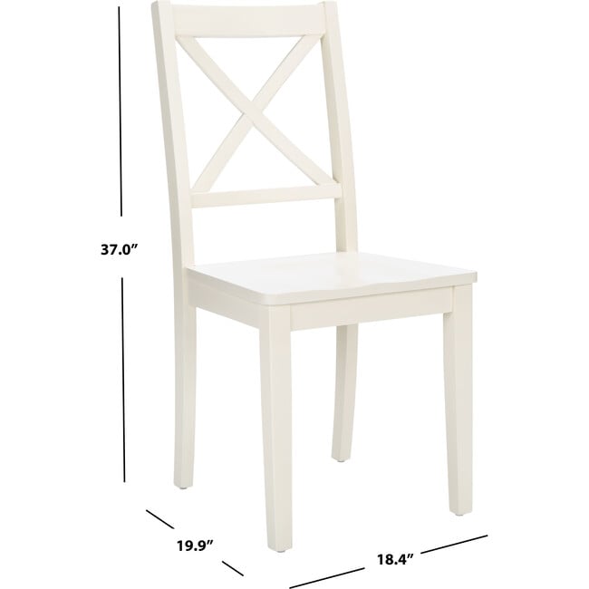 Silio X Back Accent Chair, White - Accent Seating - 8