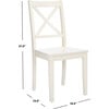 Silio X Back Accent Chair, White - Accent Seating - 8