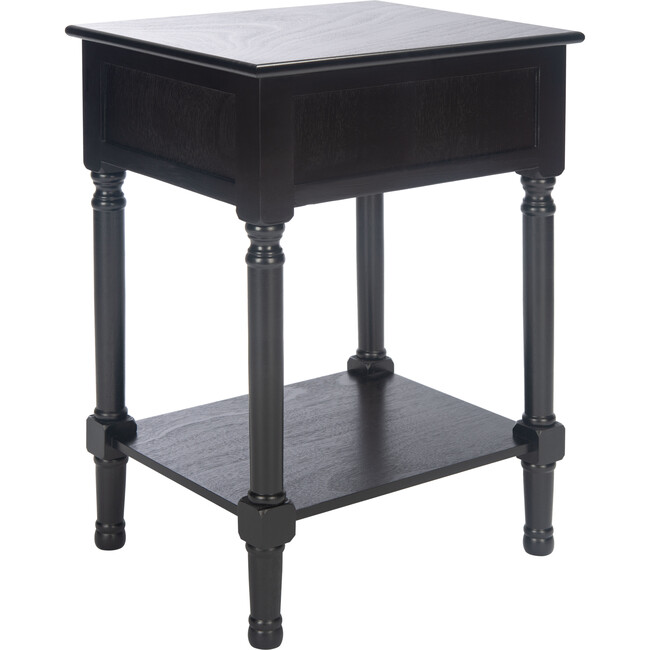 Haines 1-Drawer Accent Table, Black - Accent Tables - 5