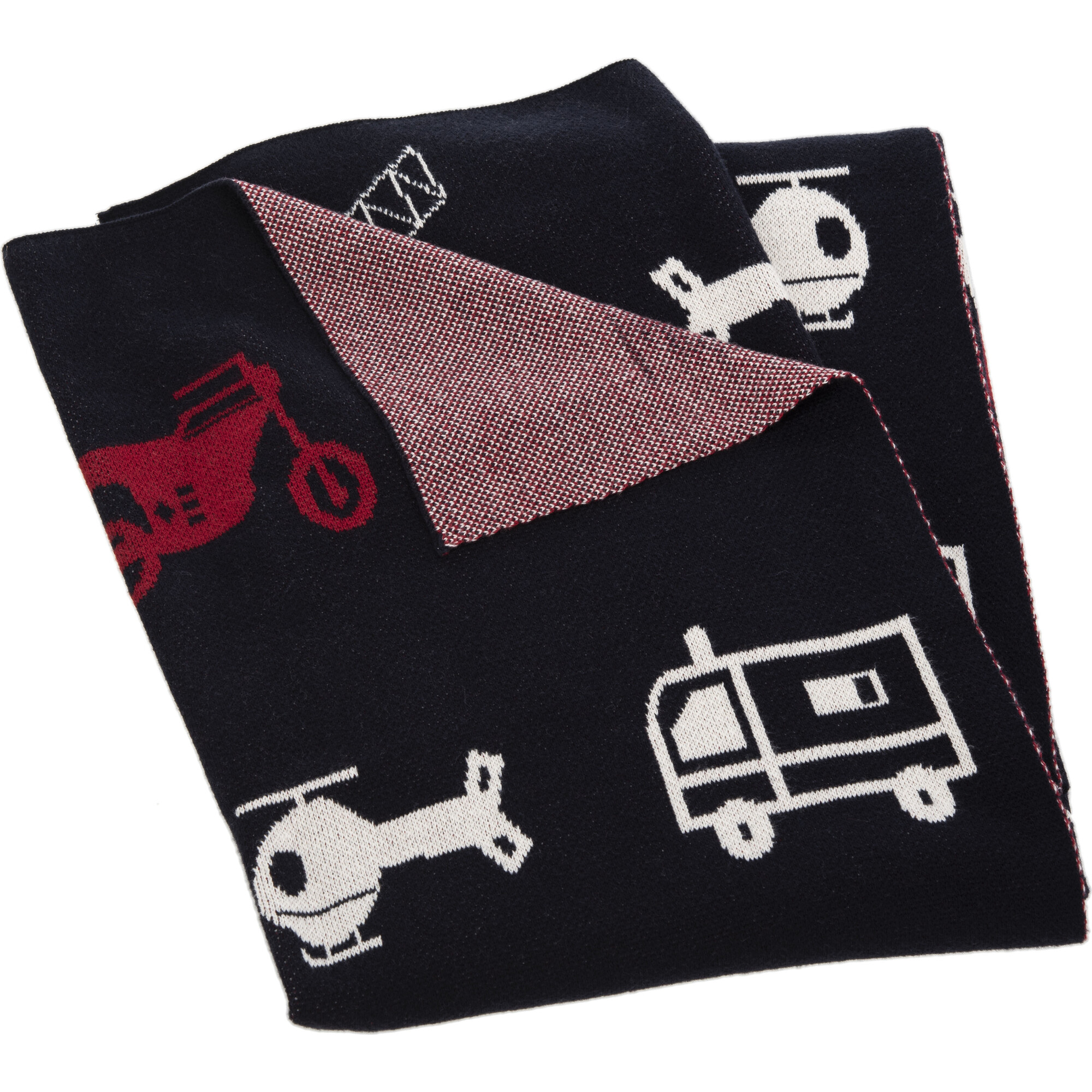 Wesley Baby Throw Blanket, Navy - Blankets - 1