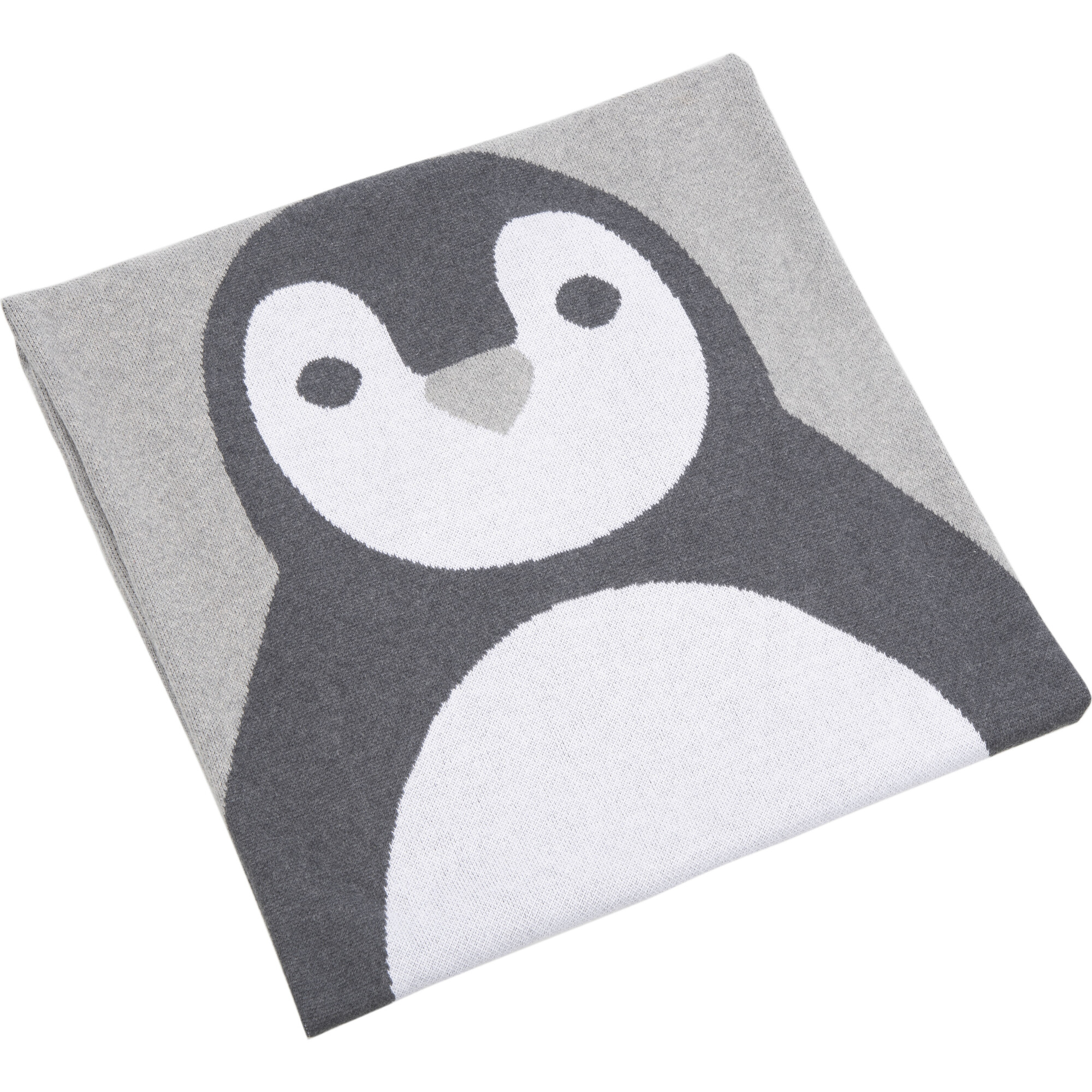 Olly Baby Throw Blanket, Grey - Blankets - 1