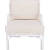 Kazumi Accent Chair with Cushion, White - Accent Seating - 1 - thumbnail