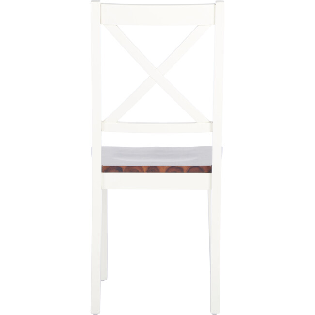 Silio X Back Accent Chair, White/Natural - Accent Seating - 6