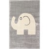 Ellie Elephant Kids' Rug, Grey/Beige - Rugs - 8