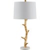 Olenna Resin Table Lamp, Gold - Lighting - 1 - thumbnail