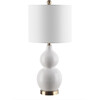 Emery Mosaic Table Lamp, Ivory - Lighting - 1 - thumbnail