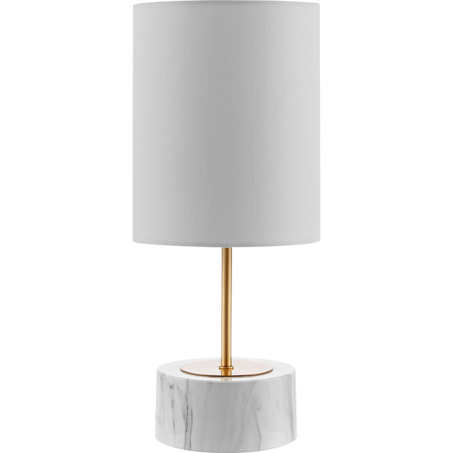 Kamilah Glass Table Lamp, Gold/Marble