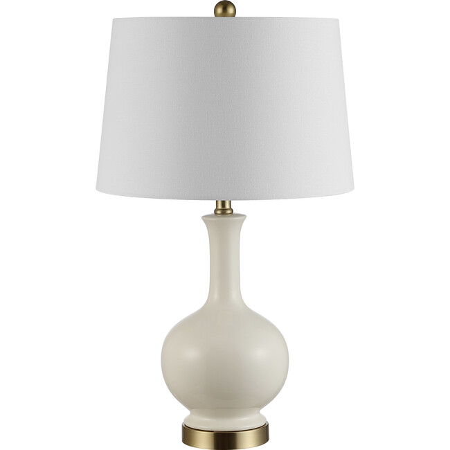 Bowie Ceramic Table Lamp, Ivory