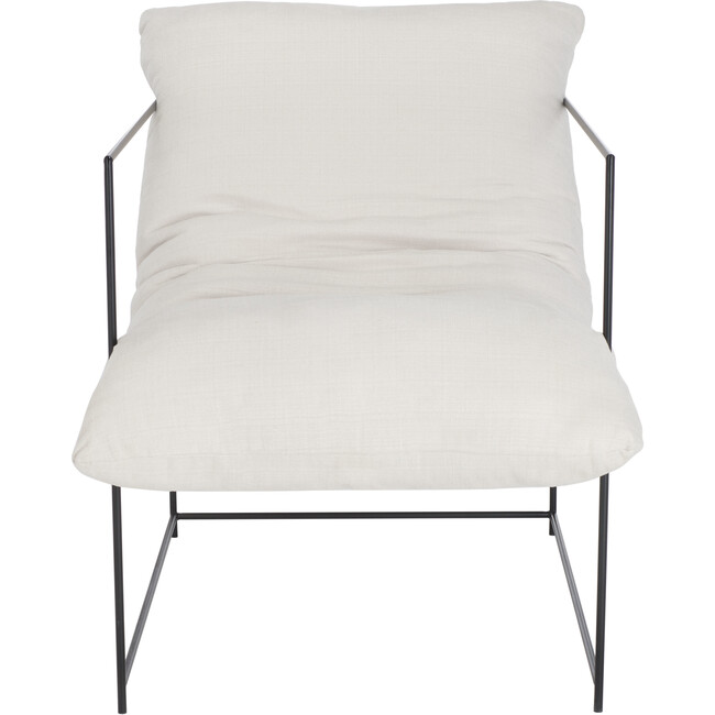 Portland Pillow Top Accent Chair, Ivory