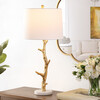 Olenna Resin Table Lamp, Gold - Lighting - 2