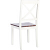 Silio X Back Accent Chair, White/Natural - Accent Seating - 7