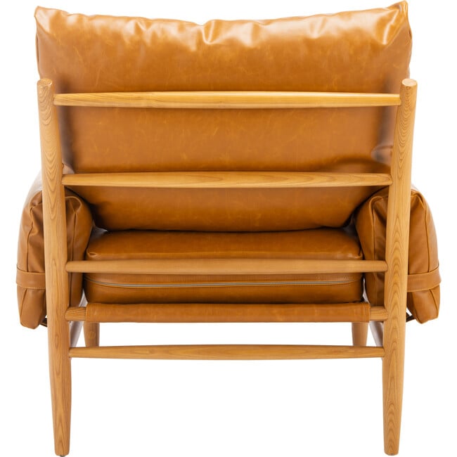 Oslo Mid Century Arm Chair, Caramel/Natural - Accent Seating - 3