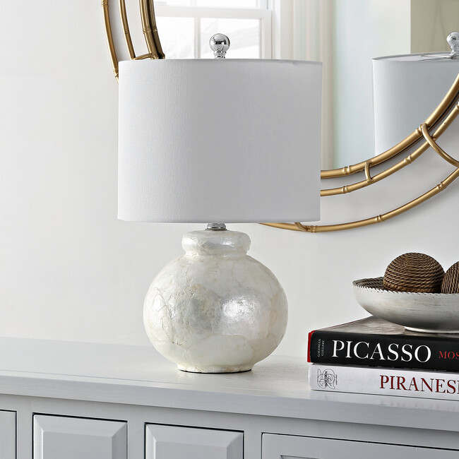 Ivy Resin Table Lamp, Cream - Lighting - 3