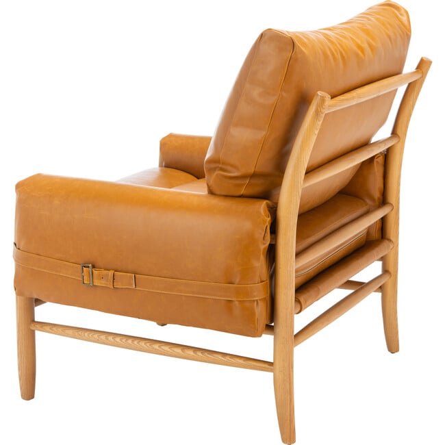 Oslo Mid Century Arm Chair, Caramel/Natural - Accent Seating - 4