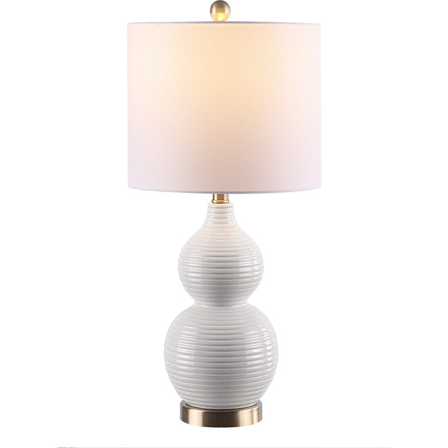 Emery Mosaic Table Lamp, Ivory - Lighting - 4